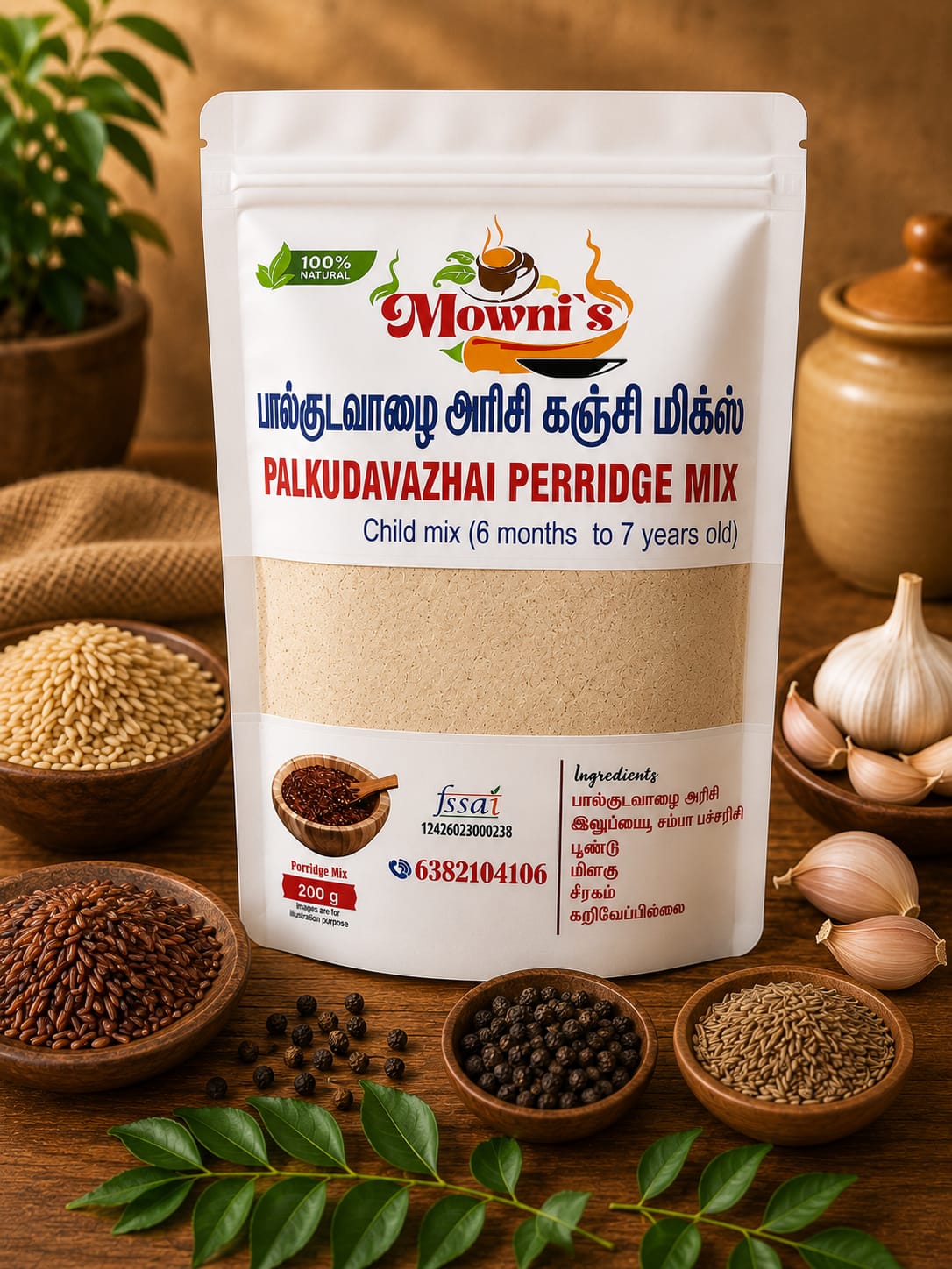 palkudavazhai perridge mix